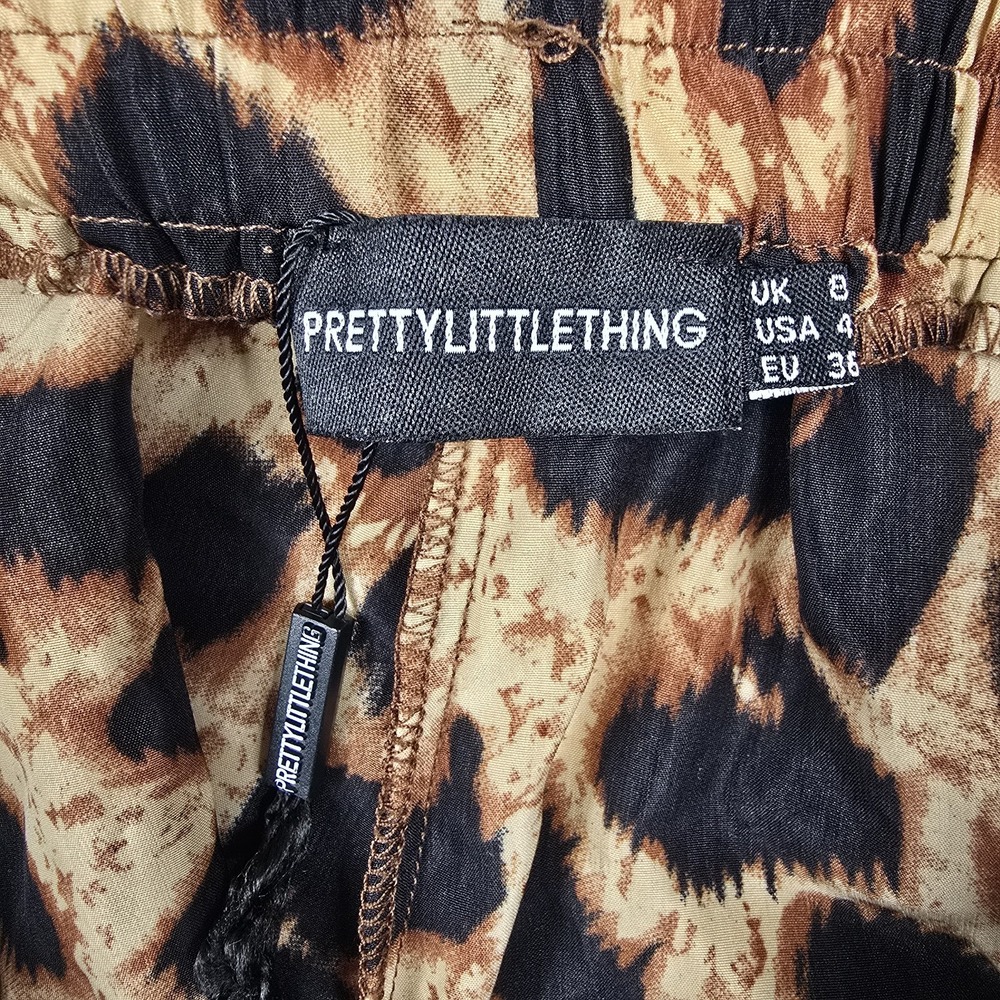 Pretty Little Thing Women's Size 4 Animal‎ Print Shorts Comfort - Picture 5 of 6